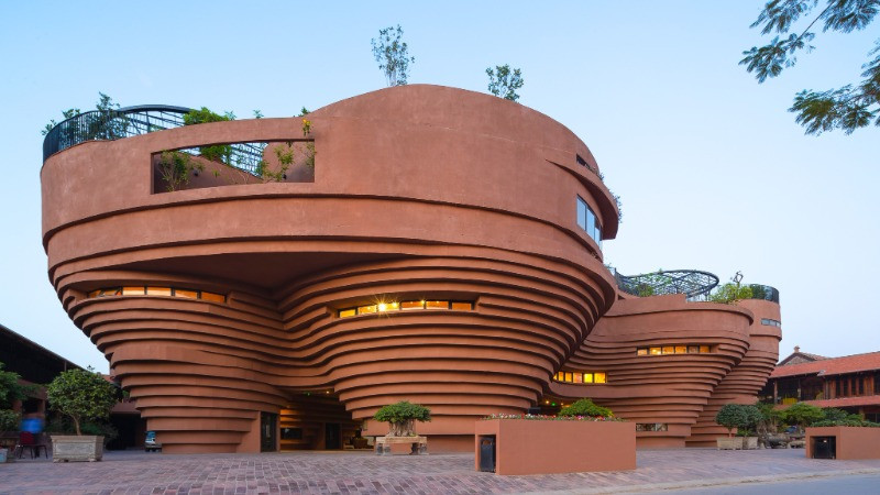 Cấu trúc độc đáo của bảo tàng làng gốm Bát Tràng