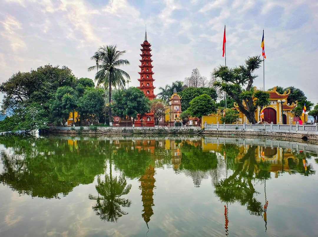 Hình ảnh của chùa Trấn Quốc (Ảnh: sưu tầm)