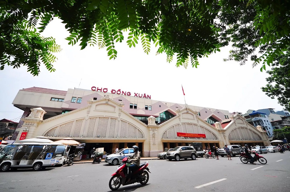 Hướng dẫn di chuyển đến chợ Đồng Xuân