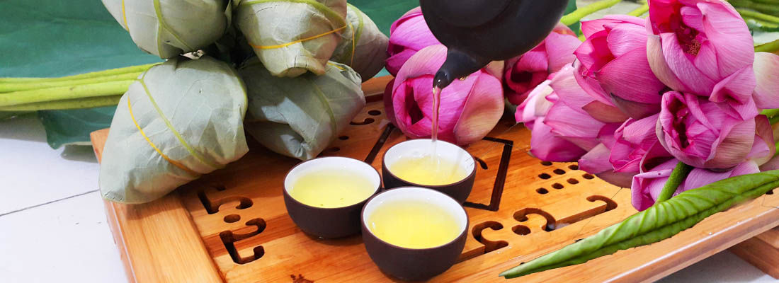 Món trà sen Tây Hồ thanh khiết, nhã nhặn (Nguồn: trahoasen)